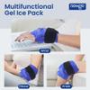 NEWGO Ankle Ice Pack Wrap for Sprained Relief, Ice Pack for Ankle Inuries Reusable, Cold Therapy for Ankles Swelling, Post Surgery Recovery - Blue view 4