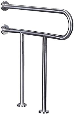 Bath Handle Towel Rail Safety Handle Anti Slip Grab Bars for Bathroom U-Shaped Armrests Wall-Mounted Straight Hair Towel Rack