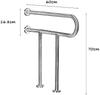 Bath Handle Towel Rail Safety Handle Anti Slip Grab Bars for Bathroom U-Shaped Armrests Wall-Mounted Straight Hair Towel Rack view 2