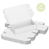 50 Pack 4"x8"x2" Shipping Boxes, Corrugated Cardboard Small Box Mailer, Shipping Boxes for Small Business for Gift Packing- TONESPAC (4"x8"x2", White) view 3