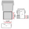 50 Pack 4"x4"x2" Shipping Boxes, Corrugated Cardboard Small Box Mailer, Shipping Boxes for Small Business for Gift Packing- TONESPAC (4"x4"x2", White) view 2