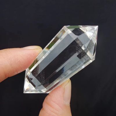 12-Facet Clear Crystal Wands Vogel Crystals 12 Sided Vogel Crystal Point Vogel Style Quartz Clear Crystal Quartz Reiki Healing Stones Spirital Meditation Stone Chakra Gemstone Home Decor. Gift (5cm)