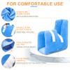 Heel Protector Cushion for Pressure Sores Foot Heel Protectors Offloading Boot for Diabetic Foot Ulcers Heel Protector Pillow for Bed Sores with Cooling Gel Pack Pressure Relieving Cushion (1PCS) view 4