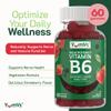 YUM-V'S Vitamin B6 Gummies - High Potency Vitamin B6 100mg - Strawberry Flavor B6 Vitamins Gummies - Nerve & Immune Function, Non GMO Kosher, 60 Count - 2 Pack view 2