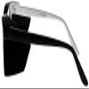 ATTENUTECH Radiation Safety Glasses in stylish, cat eye womens Frame with .75mm pb Radiation Reducing lenses. (Black White) view 4