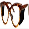 ATTENUTECH Radiation Safety Glasses in stylish, cat eye womens Frame with .75mm pb Radiation Reducing lenses. (Tortoise) view 1