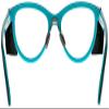 ATTENUTECH Radiation Safety Glasses in stylish, cat eye womens Frame with .75mm pb Radiation Reducing lenses. (Blue Black) view 4