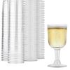 Stock Your Home 5 oz Clear Plastic Wine Glass (40 Pack) - BPA Free & Recyclable - Shatterproof Wine Goblet - Disposable & Reusable Cups for Champagne, Dessert, Food Samples, Catering, Weddings view 1