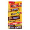 M&M'S Peanut, Peanut Butter & SNICKERS Original and Crunchy Peanut Butter Fun Size Peanut Lovers Winter Sports Individually Wrapped Chocolate Candy Variety Pack, Party Size, 22.66 Oz Bag view 1