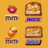 M&M'S Peanut, Peanut Butter & SNICKERS Original and Crunchy Peanut Butter Fun Size Peanut Lovers Winter Sports Individually Wrapped Chocolate Candy Variety Pack, Party Size, 22.66 Oz Bag view 3