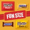 M&M'S Peanut, Peanut Butter & SNICKERS Original and Crunchy Peanut Butter Fun Size Peanut Lovers Winter Sports Individually Wrapped Chocolate Candy Variety Pack, Party Size, 22.66 Oz Bag view 4