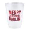 Santa Barbara Design Studio Holiday BPA Free Plastic Frost Flex Cups, 8-Count/16-Ounce, Christmas Darling view 1