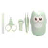1set Nail Care Boy Girl Grooming Owl Design Includes Nail Clippers Tweezers and Scissors for Newborns and Toddlers Shower view 2
