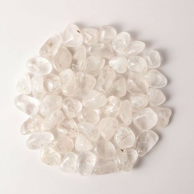 1 lb Tumbled Clear Quartz Gemstone Crystals 45-60 Stones Bulk Gem Rock Specimens