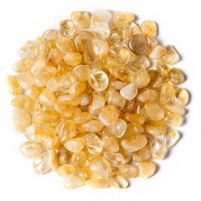 1 lb Tumbled Citrine Quartz Gemstone Crystals 70-100 Stones Gem Rock Specimens