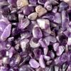 1 lb Tumbled Banded Amethyst Gemstone Crystals 190-210 Stones Specimens Chevron view 2