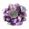 1 lb Tumbled Banded Amethyst Gemstone Crystals 190-210 Stones Specimens Chevron view 4