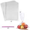 acDesign 100Pcs Cellophane Bags 12"x16" Clear Plastic Bags with 100Pcs Twist Ties for Gifts, Party Favors Packaging(30.5cm x 40.6cm) view 2