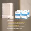Automatic Pop Up Floss Sticks Holder and 4 Box 0.002in Soft Fine Floss, A Good Waterproof Storage Box for Floss Picks, Flossers for Adults Dispenser for Dining Table, Bathroom and Office view 4