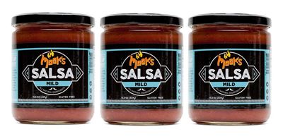 Mook's Salsa 3 Pack, Mild Salsa Dip, Made from All Natural Ingredients, Gluten Free, 15.5 Oz Jar