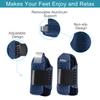 Welnove 1 Pair Toe Splint,Toe Straightener for Hammer Toe,Bent Toe,Claw Toe,Crooked Toe,Toe Wrap to Align and Support Toe - Blue view 3