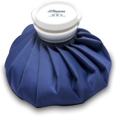 BICAREE Ice Pack for Injuries Reusable, Ice Bags Hot Water Bag for Hot & Cold Therapy and Pain Relief with Cover, No-Leak Elastic Breathable Ice Bag, Size 9"