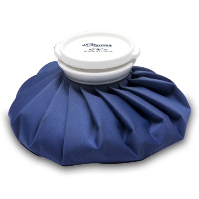 BICAREE Ice Cold Pack Reusable Ice Bags Hot Water Bag for Hot & Cold Therapy and Pain Relief with Cover, No-Leak Elastic Breathable Ice Bag, Size 6"
