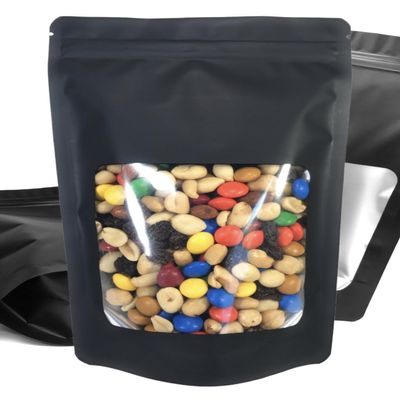 100 Pack Mylar 4 Mil Thick Smell Proof Bags 6 x 9 x 3 Stand Up Zip Seal Foil Pouch. HD Clear Window, Leak Proof, Food Grade. Travel, Storage and Display. ROYPACK