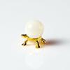 1 Opalite Gemstone 20mm Sphere On Gold Turtle Stand Gem Massage Ball Marble view 2