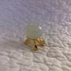 1 Opalite Gemstone 20mm Sphere On Gold Turtle Stand Gem Massage Ball Marble view 4