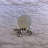 1 Opalite Gemstone 20mm Sphere On Silver Turtle Stand Gem Massage Ball Marble view 4