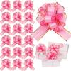 WILLBOND 20 Pieces 6 Inch Pull Bows Gift Wrapping Ribbon Pull Bows for Valentine Wedding Baskets Christmas Multicolor Wrap Accessory for Gift Present Holiday Decor(Pink) view 1