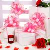 WILLBOND 20 Pieces 6 Inch Pull Bows Gift Wrapping Ribbon Pull Bows for Valentine Wedding Baskets Christmas Multicolor Wrap Accessory for Gift Present Holiday Decor(Pink) view 2