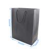 20pcs Paper Bags with Handle, Black Paper Gift Present Bags with Handles, Heavy Duty Lunch Bags, SAFYY Goody Bag, Favor Bags, Party Bags,Handle Bags,Wedding Bags,Shopping Bags,Kraft Bags,Retail Bags (25x13x32cm/9.8x5.1x12.6'') view 2
