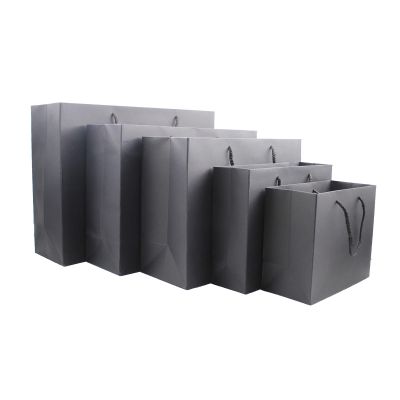 20pcs SAFYY Black Paper Present Bags with Handles - Heavy Duty Lunch & Shopping Kraft Bags (32x11.5x28cm/12.6x4.5x11'')