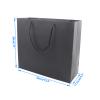 20pcs SAFYY Black Paper Present Bags with Handles - Heavy Duty Lunch & Shopping Kraft Bags (32x11.5x28cm/12.6x4.5x11'') view 2