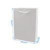 Kraft Paper Bags - 20pcs White Kraft Gift Bags with Soft Cloth Handles, Heavy Duty, Perfect for Parties, Weddings, Shopping & Bulk Use (20x10x28cm/7.9x3.9x11'') view 2
