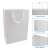 Kraft Paper Bags - 20pcs White Kraft Gift Bags with Soft Cloth Handles, Heavy Duty, Perfect for Parties, Weddings, Shopping & Bulk Use (20x10x28cm/7.9x3.9x11'') view 3
