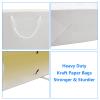 Kraft Paper Bags - 20pcs White Kraft Gift Bags with Soft Cloth Handles, Heavy Duty, Perfect for Parties, Weddings, Shopping & Bulk Use (20x10x28cm/7.9x3.9x11'') view 4