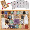 30 PCS Crystals and Stones Set, Natural Raw Healing Crystals and Tumbled Chakra Stones, Premium Protection Crystal Gift Kit Display in Wooden Box with Info Guide, Meditation, Yoga, Home Decor view 1