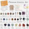 30 PCS Crystals and Stones Set, Natural Raw Healing Crystals and Tumbled Chakra Stones, Premium Protection Crystal Gift Kit Display in Wooden Box with Info Guide, Meditation, Yoga, Home Decor view 4