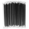 [400 Pcs] Black Individually Wrapped Disposable Plastic Straws(7.5" longX0.23" diameter) view 1
