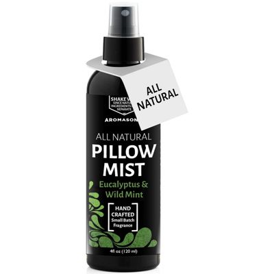 Aromasong Eucalyptus & Wild Mint Pillow Spray - All Natural Calming Linen & Bedtime Mist for Deep Sleep - Aromatherapy Essential Oils for Sleeping