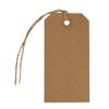 JAM PAPER Premium Gift Tags with Twine String - 4 1/4 x 2 3/8 - Brown Kraft Recycled - 10/Pack view 1