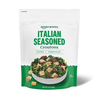 Amazon Fresh, Italian Seasoned Croutons, 5 Oz