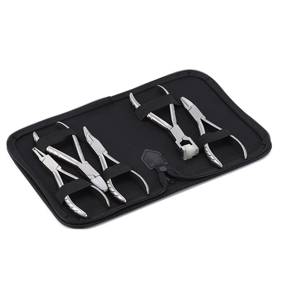 Eyeglasses Plier Set 5Pcs Adjust Nose Pad Frame Leg and Bridge Eyewear Repair Took by Dhoptical