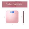 Bathroom Weight Scales Household High Accuracy Tempered Glass Digital Scale Kitchen Bathroom Scale Body Weight Scale USB Charging Scale Highly Accurate Fat Scale (Color : Rose Gold) view 2
