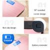 Bathroom Weight Scales Household High Accuracy Tempered Glass Digital Scale Kitchen Bathroom Scale Body Weight Scale USB Charging Scale Highly Accurate Fat Scale (Color : Rose Gold) view 3