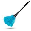 14 Inch Turkey Feather Duster  Lightweight Cleaning Brush for Home, Office, Furniture, Blinds, and ElectronicsBlue view 1