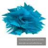 14 Inch Turkey Feather Duster  Lightweight Cleaning Brush for Home, Office, Furniture, Blinds, and ElectronicsBlue view 3